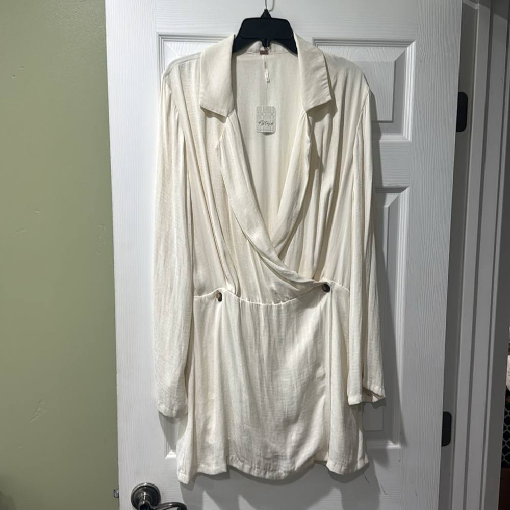 Free People Simone Wrap Mini Dress